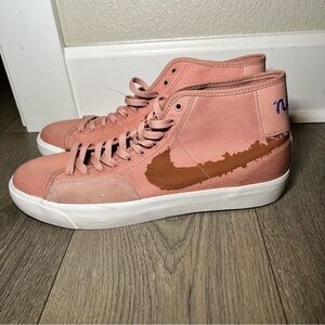 NIKE SB BLZR COURT MID PRM UNISEX SHOES MEN SIZE 12 ROSE NEW Dm8553-601